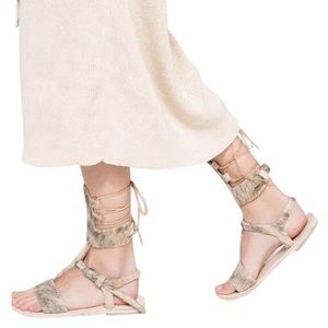 Brother Vellies Coast Sandal Grey Goat Size 9